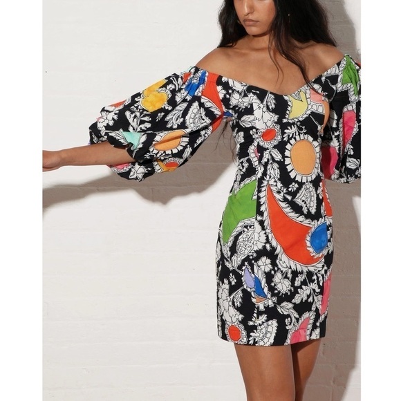 Mara Hoffman Mini Floral Puff-Sleeve Nomi Dress - Picture 4 of 7